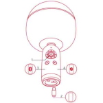 Micro Karaoke kèm Loa hãng Monster M97 (Mỹ ), 26W,Bluetooth 5.0,TWS kết nối 2 mic - Phiên bản mầu hồng