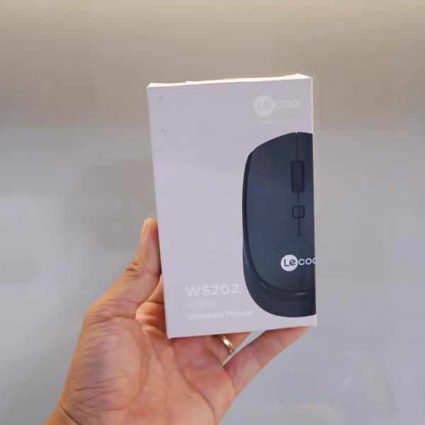 Chuột không dây LECOO WS202 Newfullbox tặng kèm đôi pin Akaline Duracell