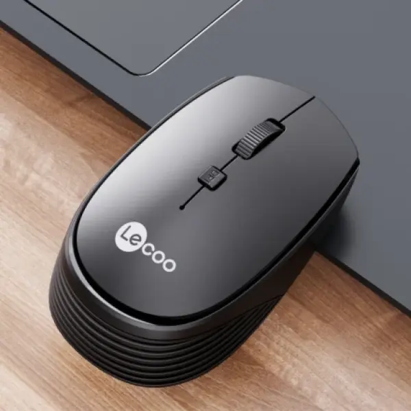 Chuột không dây LECOO WS202 Newfullbox tặng kèm đôi pin Akaline Duracell